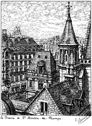 Paris 3rd district - The priory of Saint-Martin-des-Champs