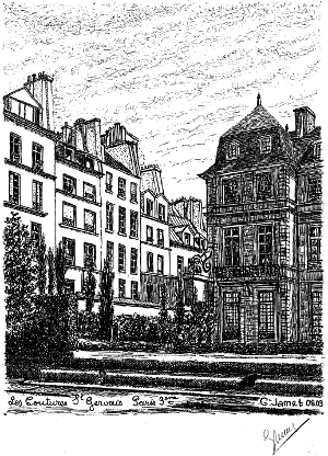 Paris 3rd district - Les Coutures Saint-Gervais and the Hotel Salé