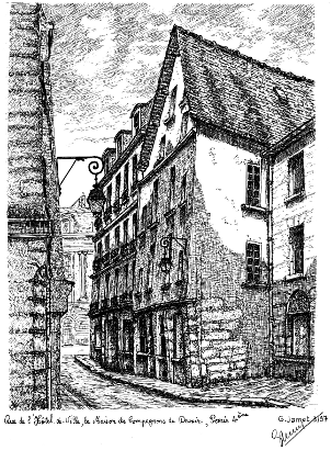 Paris Right Bank - Rue de l'Hôtel de Ville, the House of the Companions of Duty