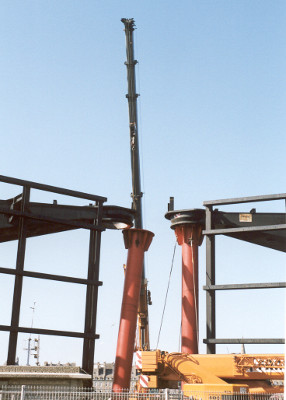 Removal of the top of the temporary axis