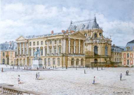 Georges Jamet Peinture Du Chateau De Versailles