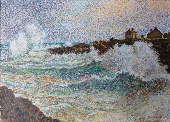 Waves in Saint-Guénolé